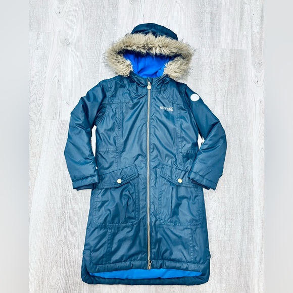 Regatta Other - Regatta Great Outdoors Kids Hooded Parka Lightweight with Fur Trim